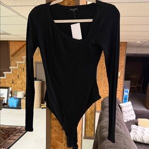 Naked Wardrobe Classic Black Bodysuit